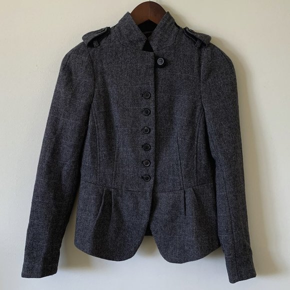 Zara Tweed Blazer Jacket - Picture 1 of 2